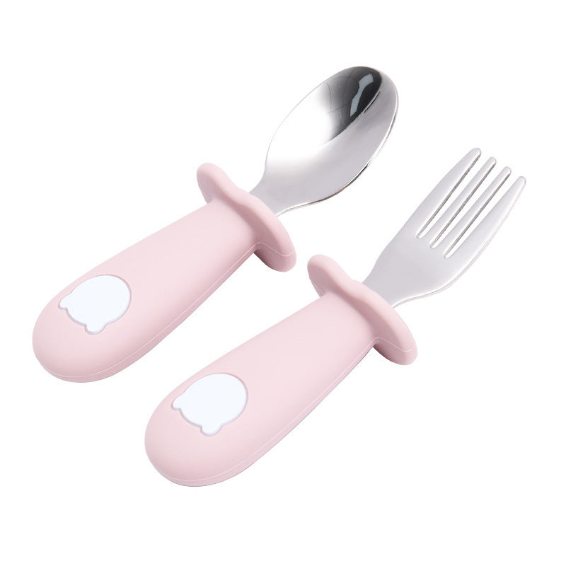 Cartoon Bear Silicone Baby Spoon Children's Tableware